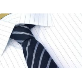 White Cotton Shirt With Matching Tie